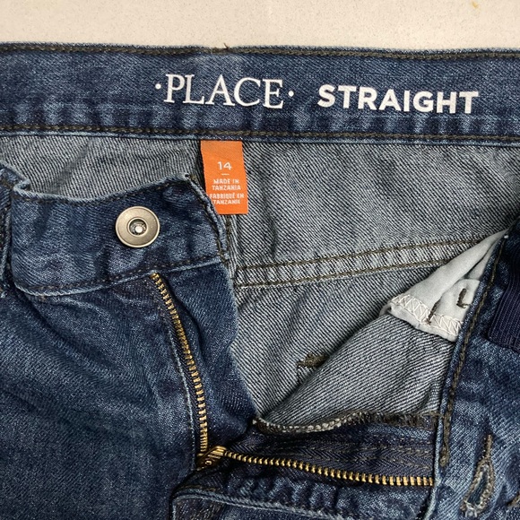 Children's Place Boy's Straight Leg Jeans Sz. 14 - Picture 6 of 9
